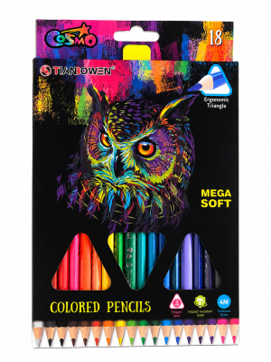 Lápis de Cor Mega Soft – 18 Cores