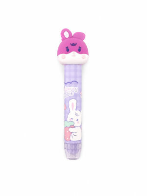 Caneta Borracha Retrátil Coelhinho Berry Rabbit