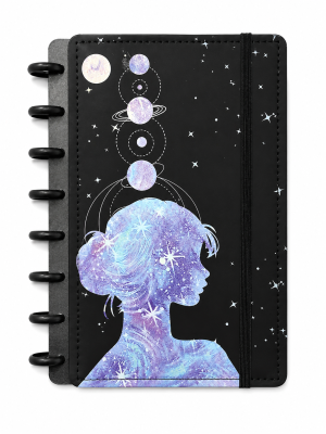 Caderno de Discos Galáxia – Capa Estampada com Elástico