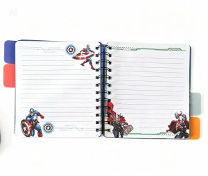 Caderno Espiral Vingadores com Divisórias