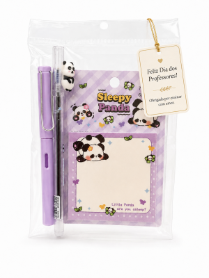 Kit Dia dos Professores Panda – Lembrancinha Fofa e Econômica